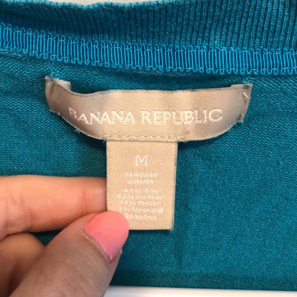 Banana Republic Teal Cardigan - Picture 3 of 4
